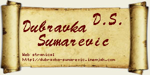 Dubravka Šumarević vizit kartica